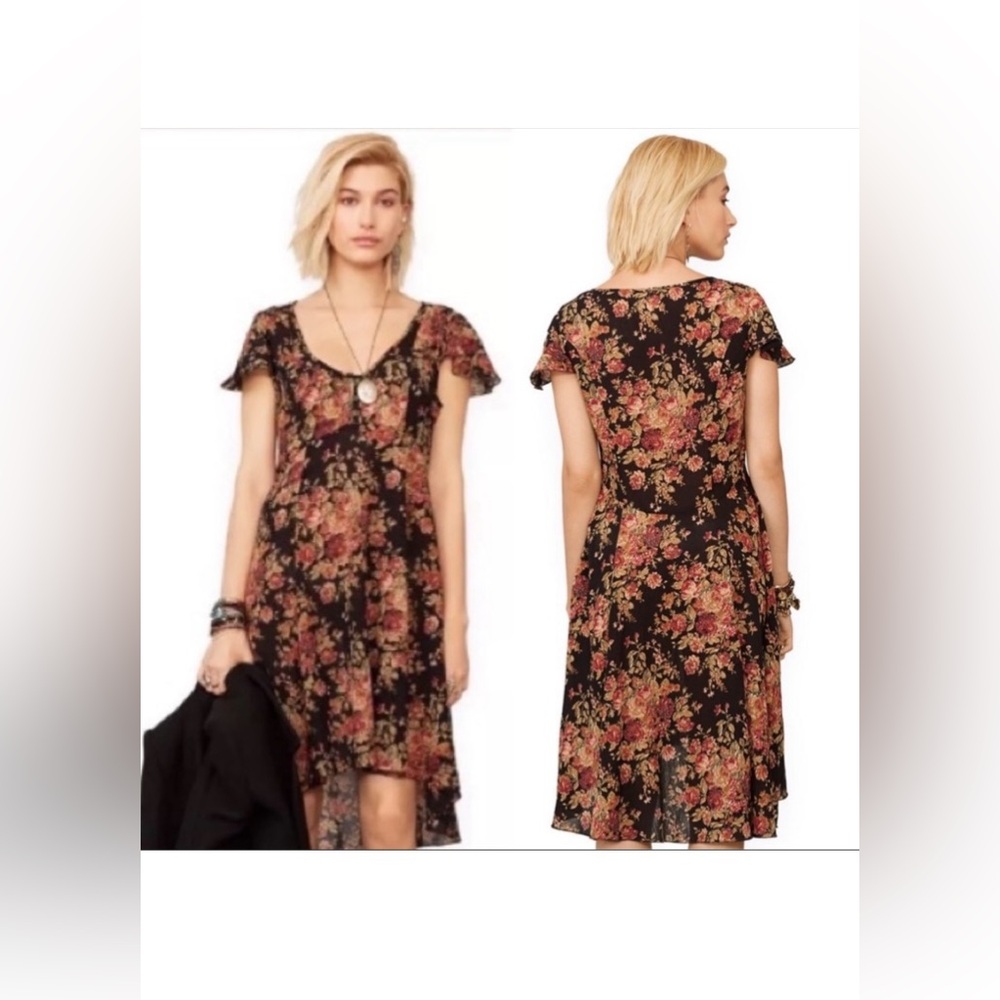 - DENIM AND SUPLLY RALPH LAUREN Floral Stunning High Low Cotton Dress Y2K …